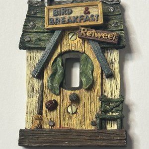 Decorative raised light switch Bird & Breakfast Retweet!